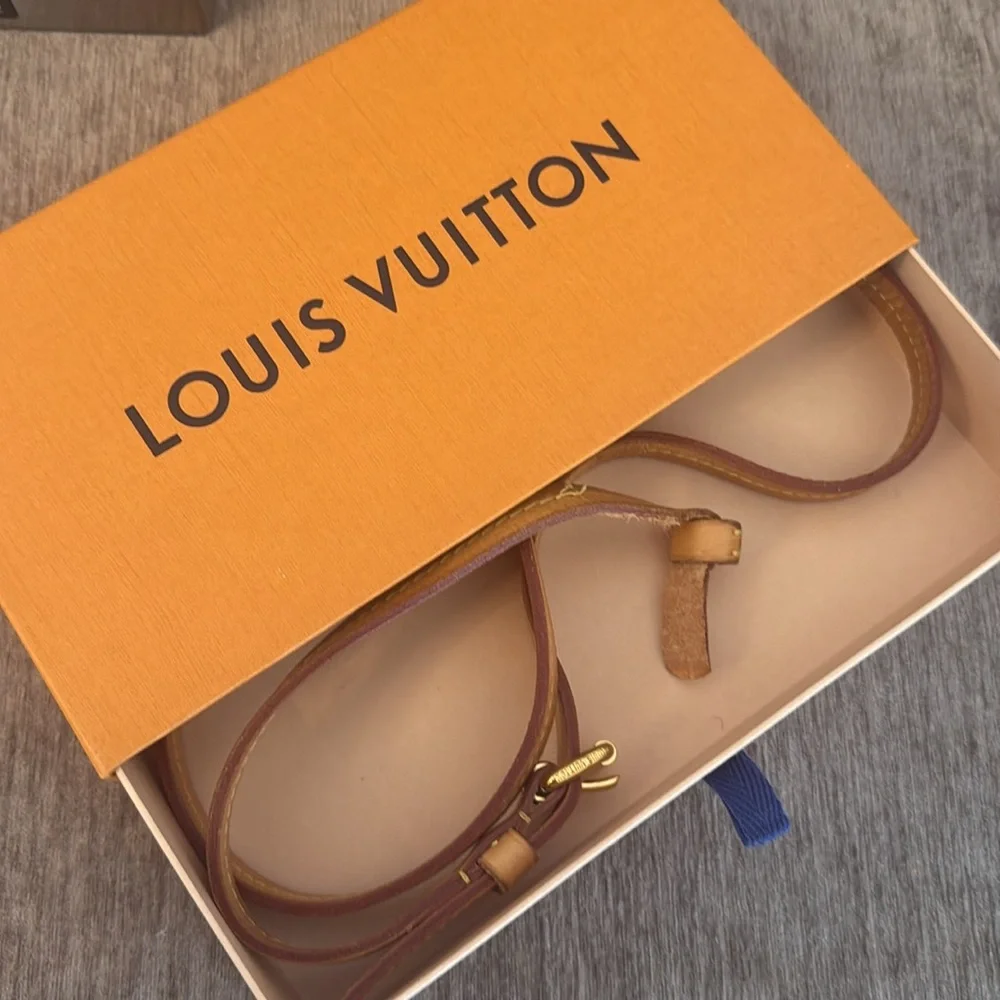Louis Vuitton Brown vachetta leather replacement strap